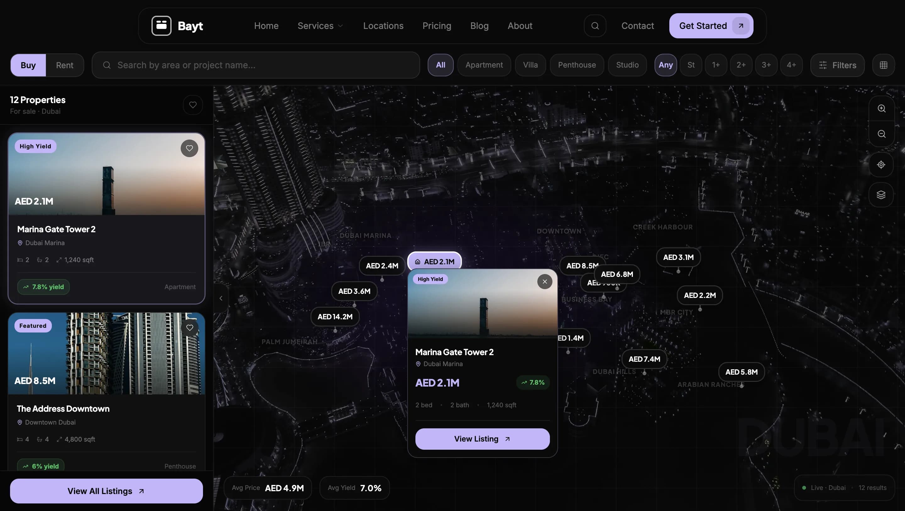 Luxury Real Estate Platform UAE — галерея 35