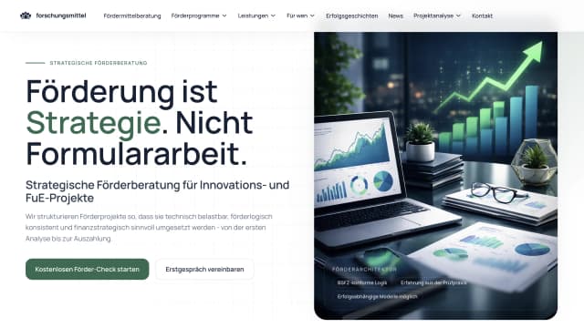 Forschungsmittel.com — digital кейс H-Studio