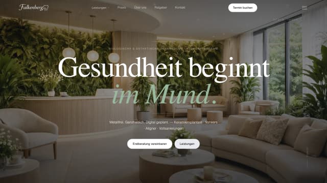 Zahnmedizin am Ku'damm — digital кейс H-Studio