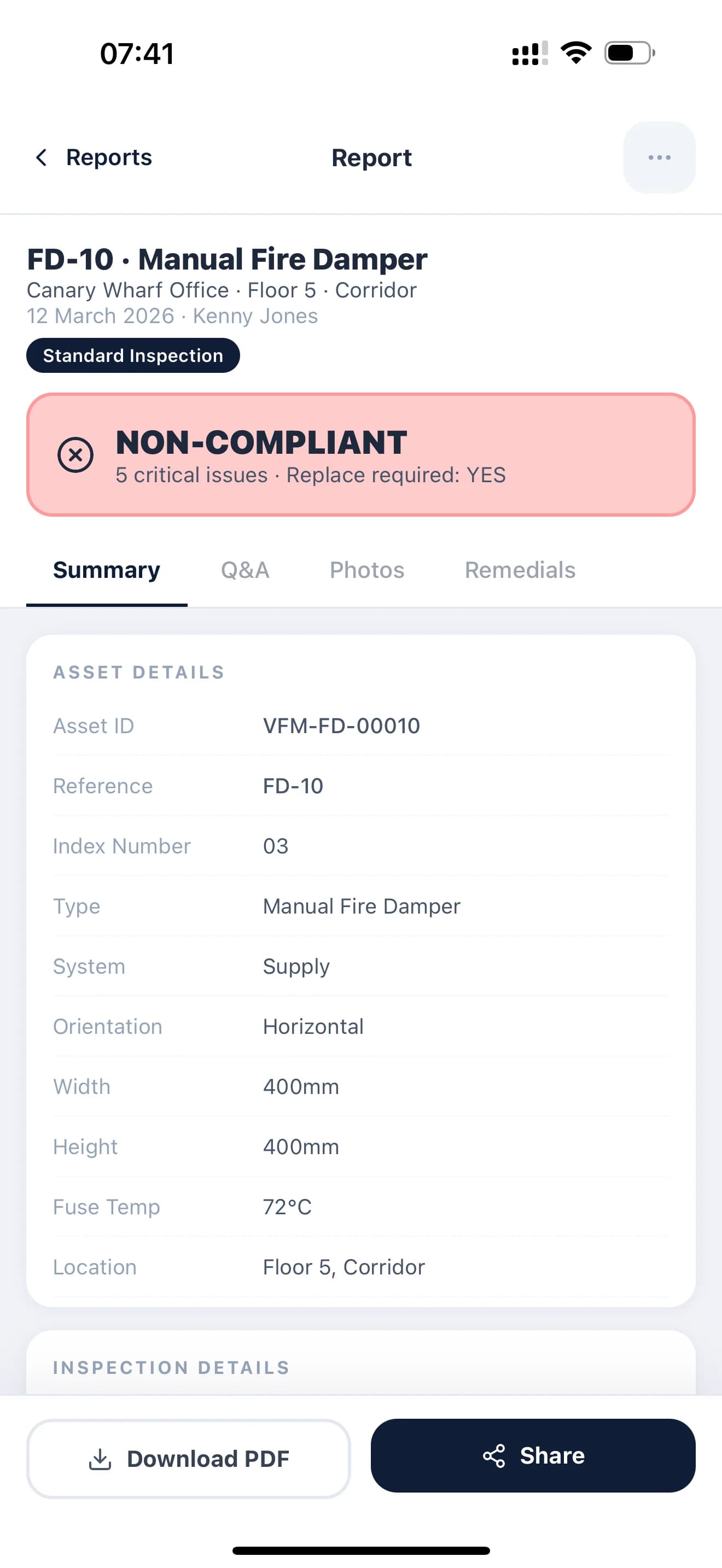 Vulken FM — обзор инспекционной формы