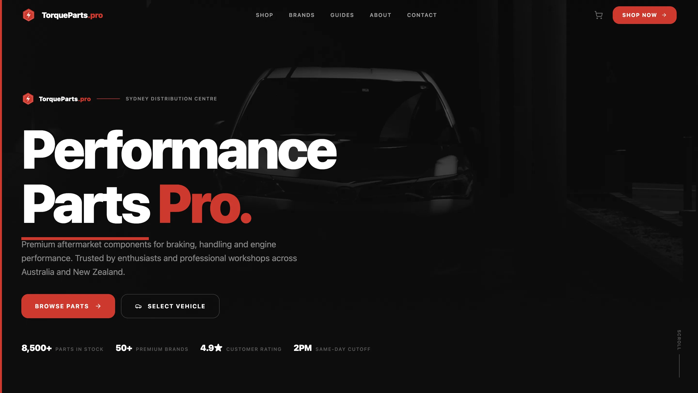 TorqueParts.pro — маркетплейс автозапчастей для AU и NZ