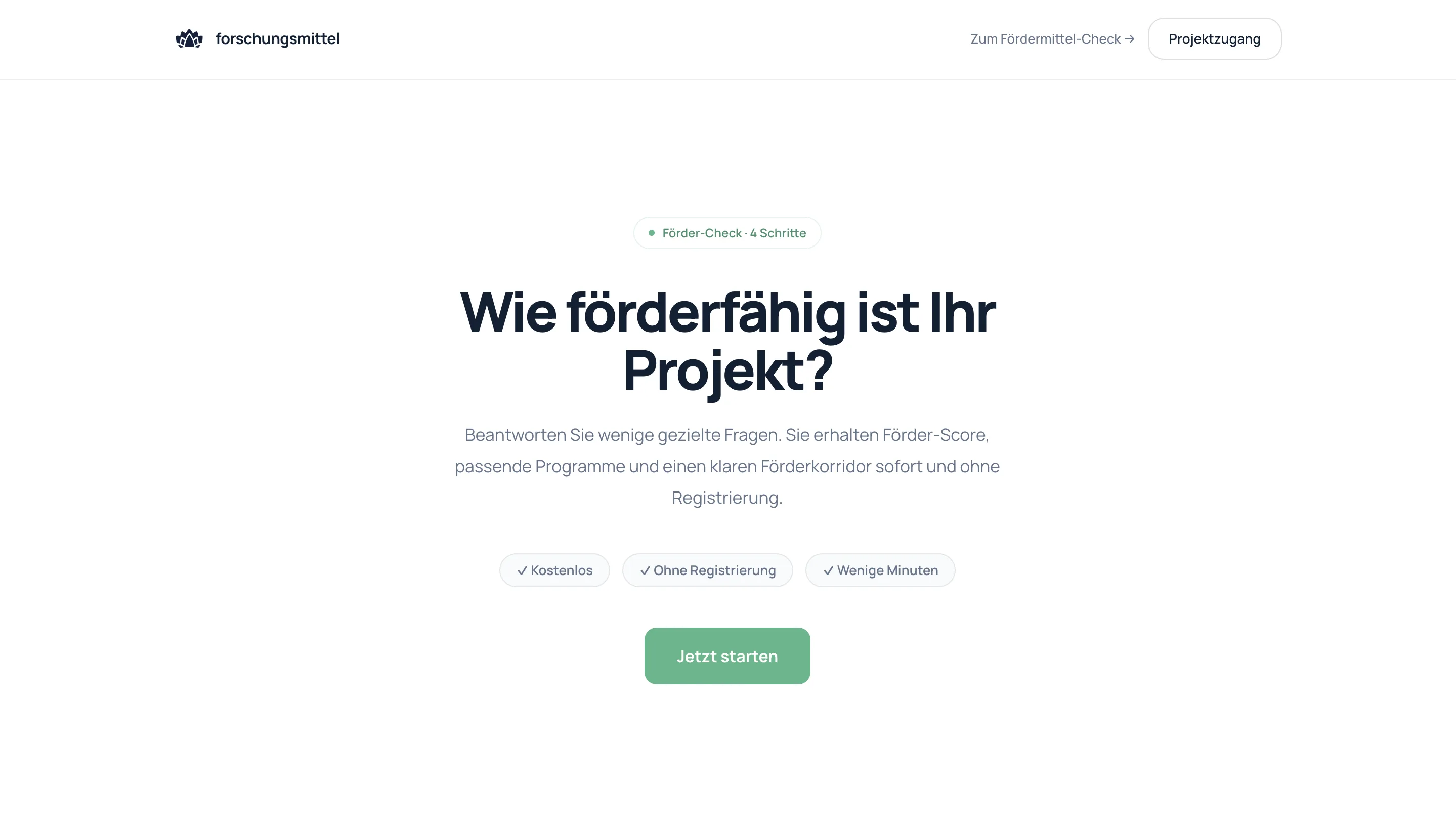 Кабинет клиента и рабочий слой платформы Forschungsmittel