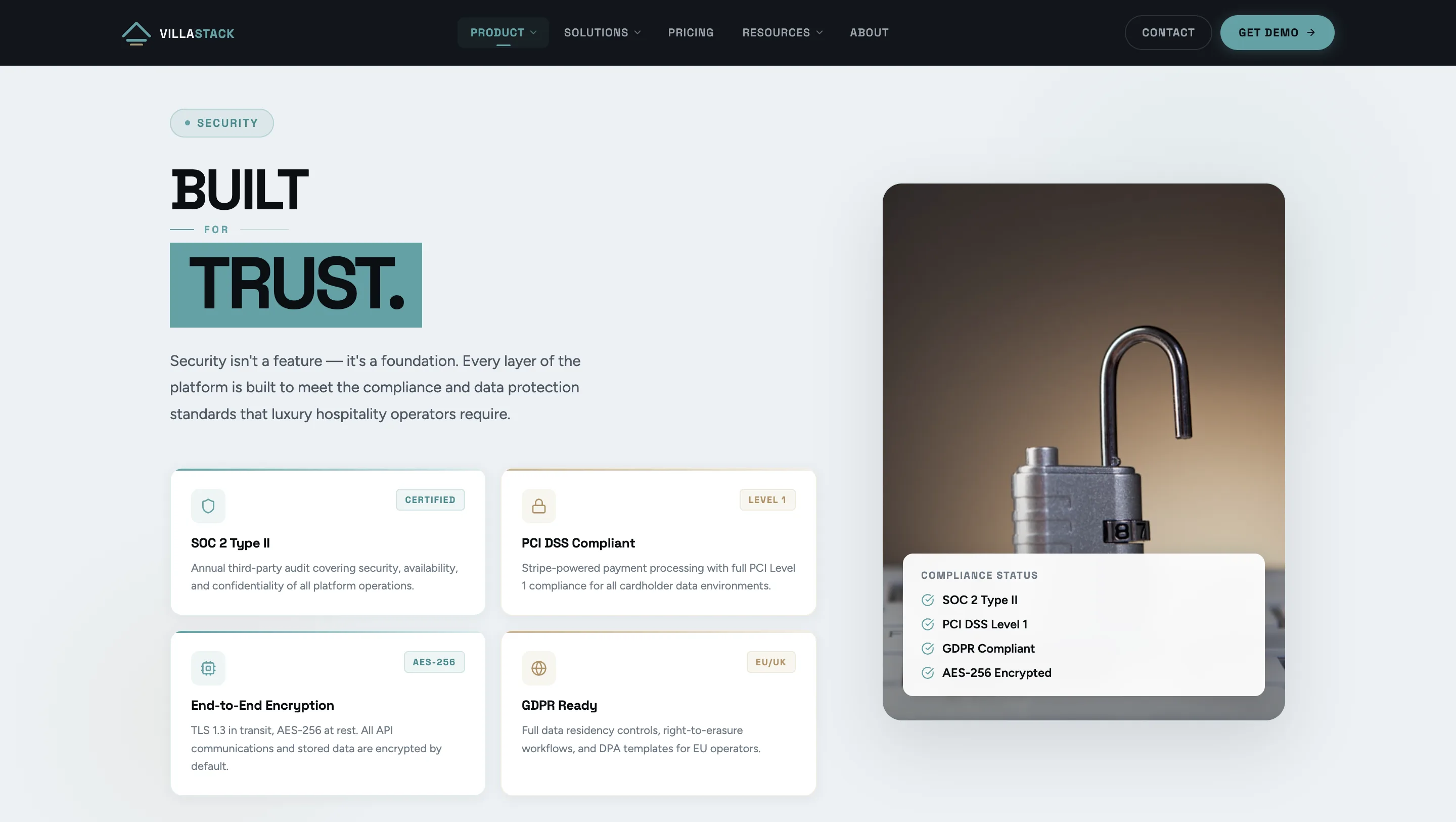 Интерфейсный экран VillaStack 09